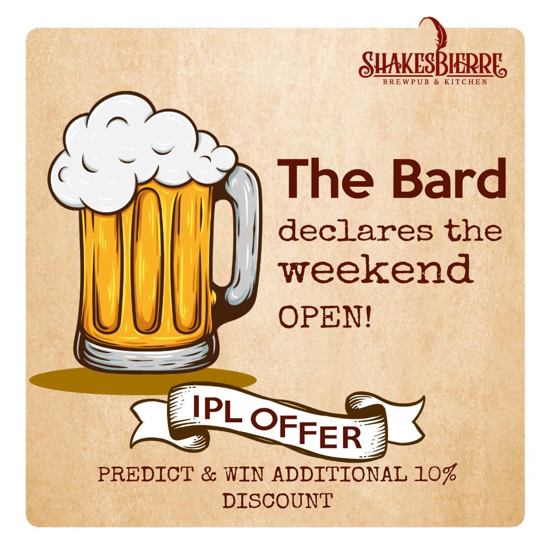 ShakesBierre Microbrewery Social Media &amp; Events Designs Image 1